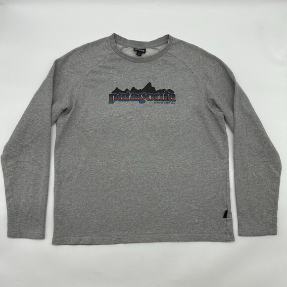 Patagonia Organic Cotton Size Large Gray Ventura California Crewneck Sweatshirt - Picture 1 of 11